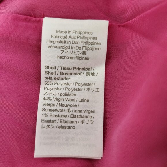 J Crew Willa Full-length Flare Pant  Italian City Wool Garden Dahlia - Picture 9 of 11